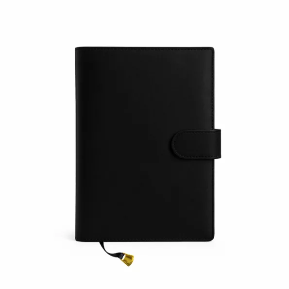 agenda premium 2026 cuero negro
