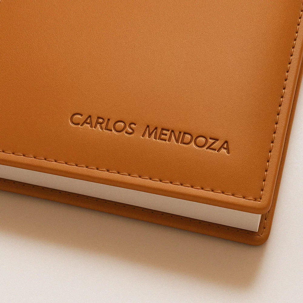 agenda-2026-cuero-correa-caramelo-nombre agenda premium 2026 cuero caramelo