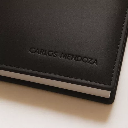 agenda premium 2026 cuero negro