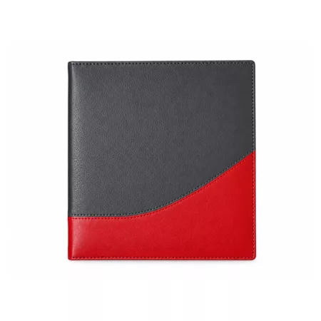 Agenda Cuadrada 2027 Gris / Rojo – Mora Cueros