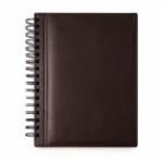Cuaderno A4 Anillado con Tapa de Cuero Marrón – 160 Hojas